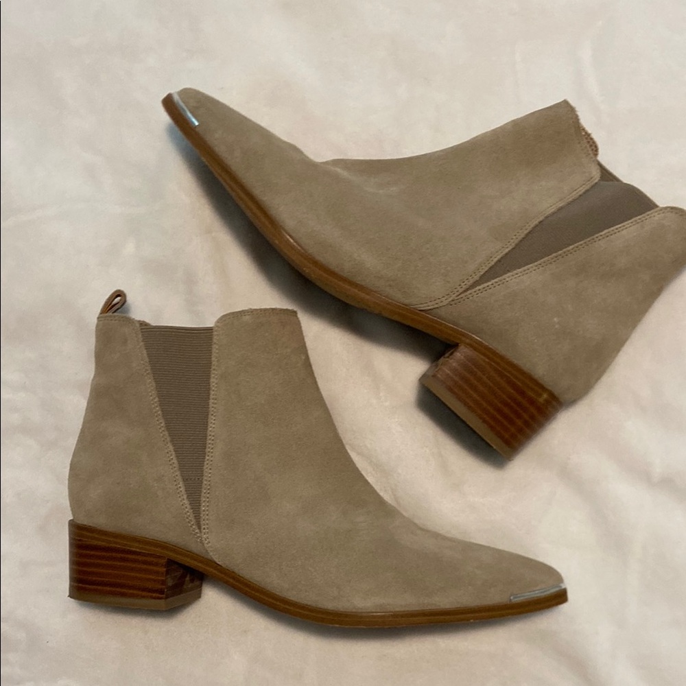 Marc Fisher Tan Ankle Boots
